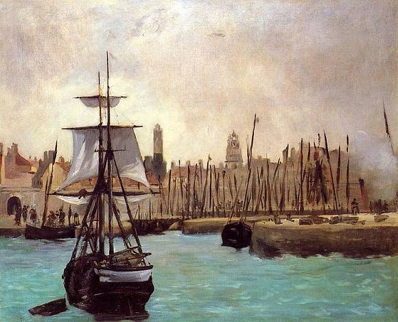 Édouard Manet, Le Port de Calais, huile sur toile, vers 1868 Collection particulière