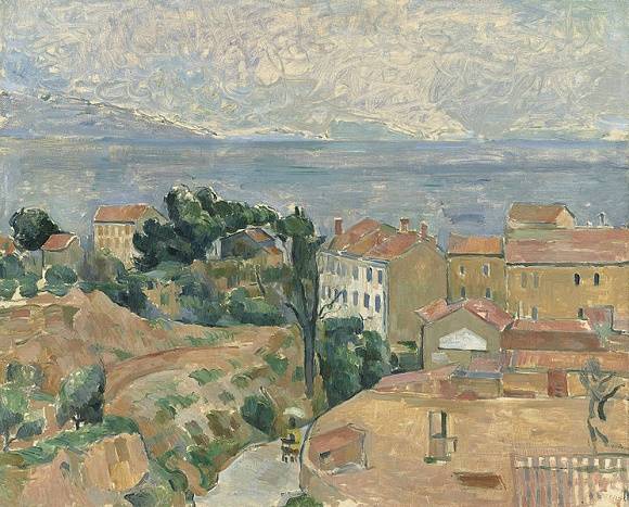 Paul Cézanne, Vue de l'Estaque, huile sur toile, 1882-1883 Collection particulière