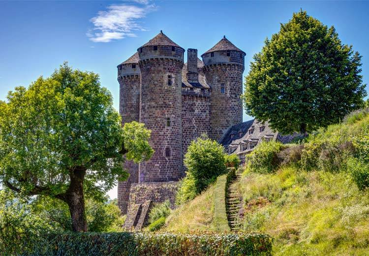 Le château médiéval d'Anjony
